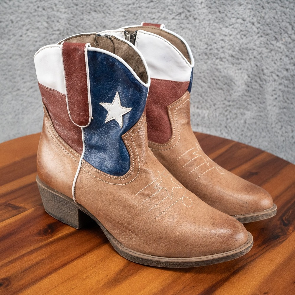 Sheryl Crow x Matisse Lonestar Texas Short Western Boot Sz 6.5 M Festival